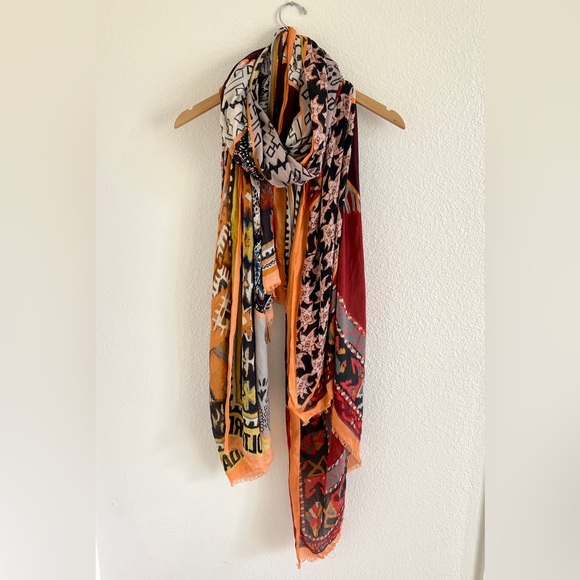 ZADIG + VOLTAIRE scarf / maxy logo patchwork xtra large scarf - Picture 1 of 6